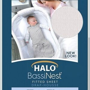 Halo Bassinet Fitted Sheet